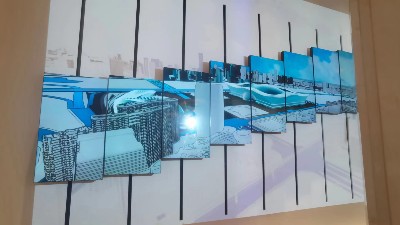 55寸機(jī)械矩陣屏入駐中鐵逸都美程廣場城市展廳打造創(chuàng)意互動(dòng)營銷新模式